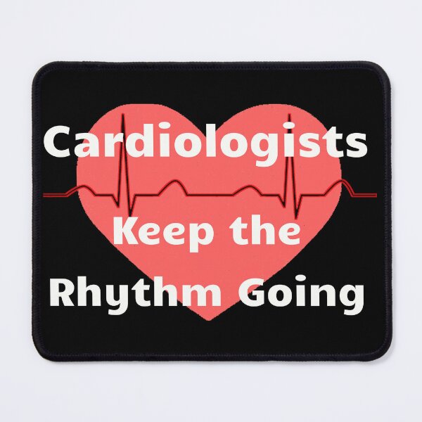 Item preview, Cardiologists Keep the Rhythm Going - White Text designed and sold by UlDesigns.
