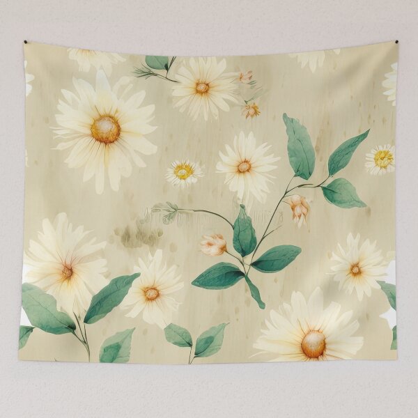 Item preview, Throw Pillow With Beautiful Daisies Painting - Spring Home Decor designed and sold by Sowari-Pillows.