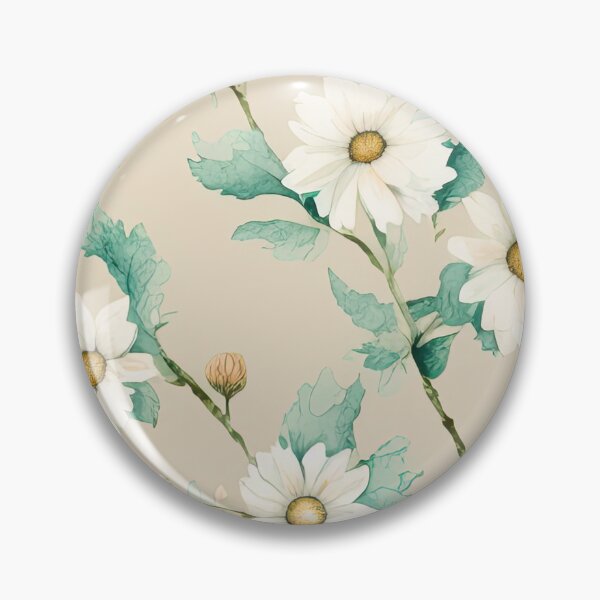Item preview, Throw Pillow With Beautiful Daisies Painting - Spring Home Decor designed and sold by Sowari-Pillows.