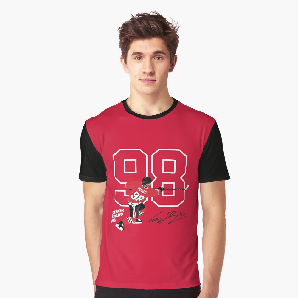 SALE!! Welcome Connor Bedard #98 Chicago Blackhawks Name & Number T- Shirt S-5XL