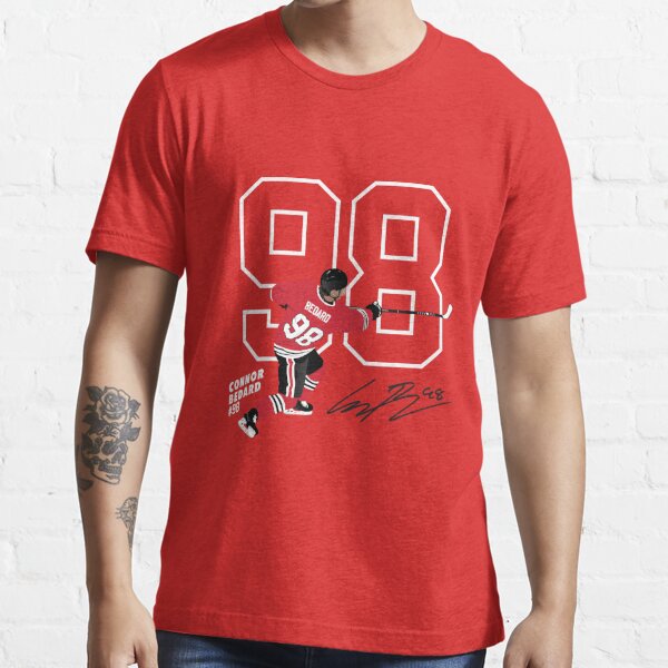 Outerstuff NHL Youth Chicago Blackhawks Connor Bedard #98 T-Shirt - Black - XL Each