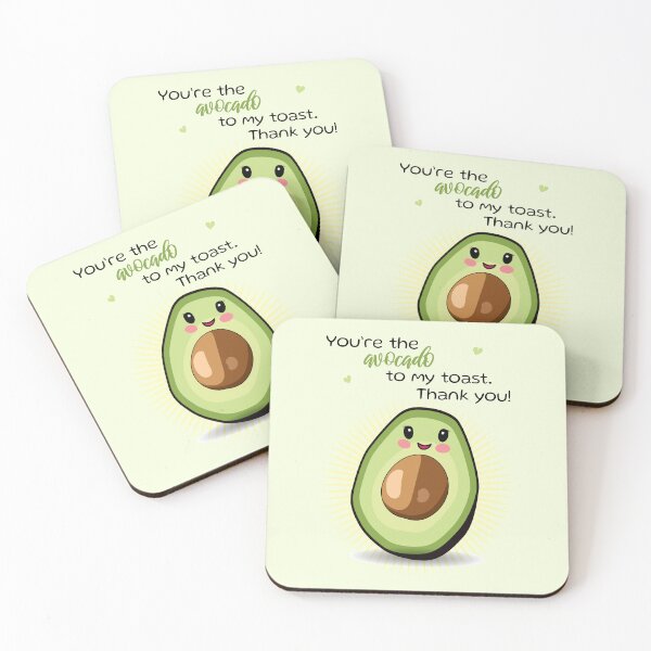 Item preview, Cute Avocado Appreciation quote Thank you designed and sold by HajnalkArt.