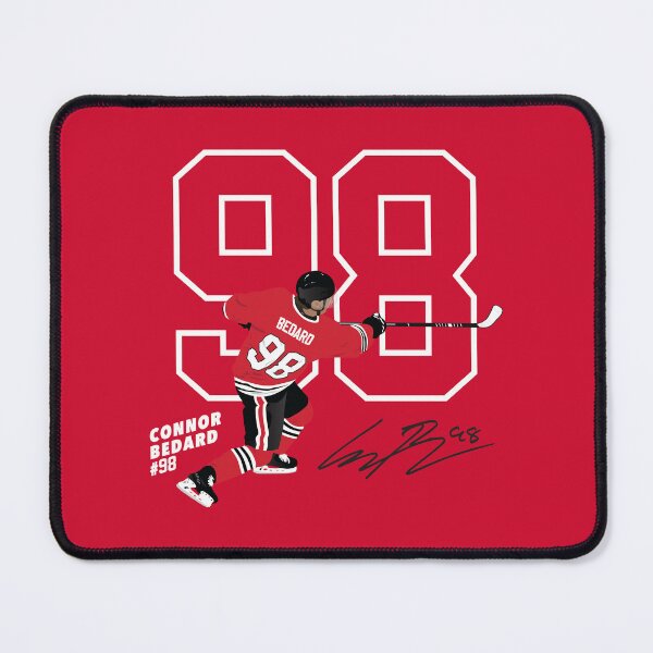 Item preview, Connor Bedard #98 Blackhawks Signature Art designed and sold by Bear Creative.