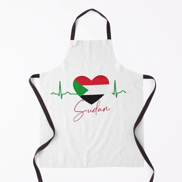 Item preview, Sudan flag - heartbeat Flag Of Sudan - Gift For Sudanese From Sudan - My Heart Beats for Sudan designed and sold by Fun-World.
