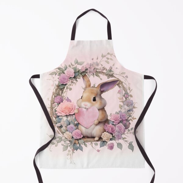 Item preview, Baby rabbit holding a heart designed and sold by ganjaman71.
