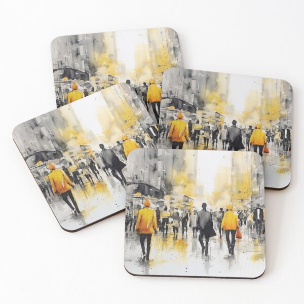 Item preview, Urban Noir Golden Shadows designed and sold by Paintings By Simon .