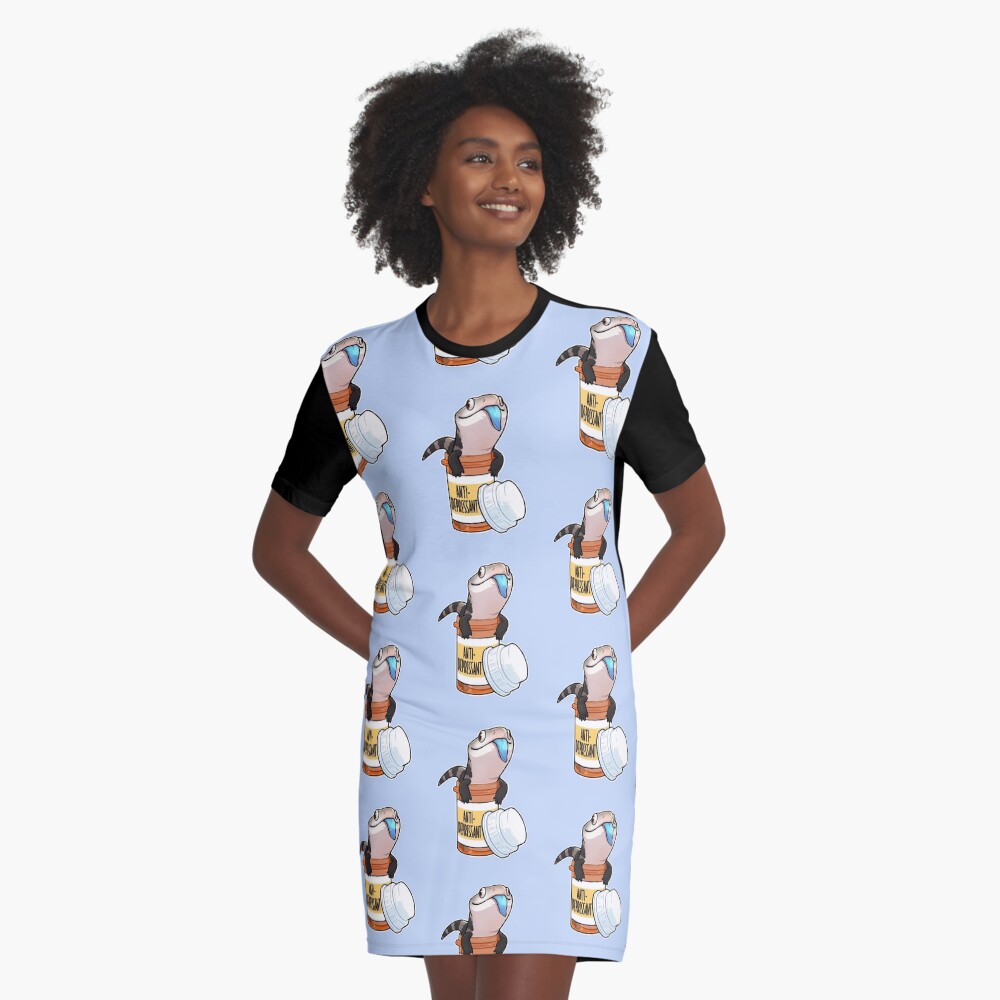 Item preview, Graphic T-Shirt Dress designed and sold by goldindoodle.