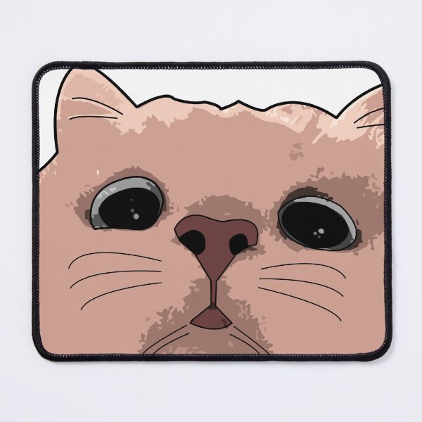 Item preview, cute cat meme confuse face designed and sold by thebunga.