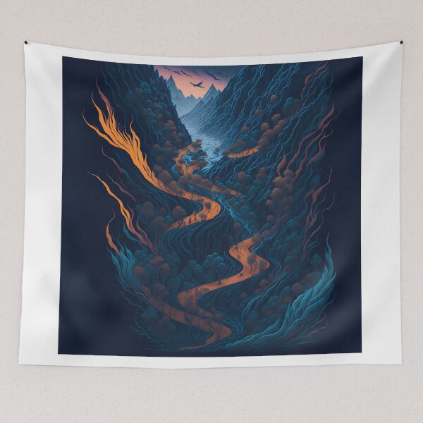 Artikelvorschau, The Graceful Symphony: A Captivating Poster Depicting Nature's Elements| Convergence of Elements: An AI-Generated Poster Celebrating Nature's Dance entworfen und verkauft von RedArtG09.