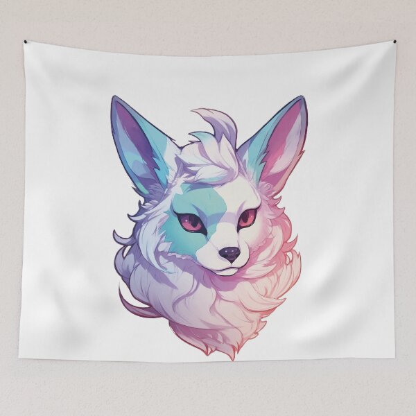 Item preview, Vaporwave Furry Fox designed and sold by FurryKingdom.