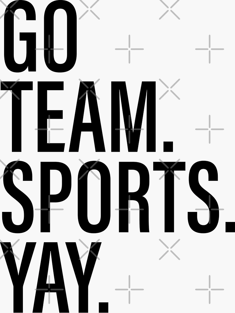 Yay Team Go Sports, Fan Spirit Wear Clipart Vector Graphics Cut