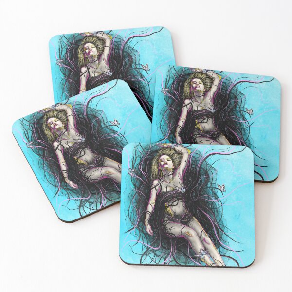 Item preview, Girl falling into darkness designed and sold by firecandie.