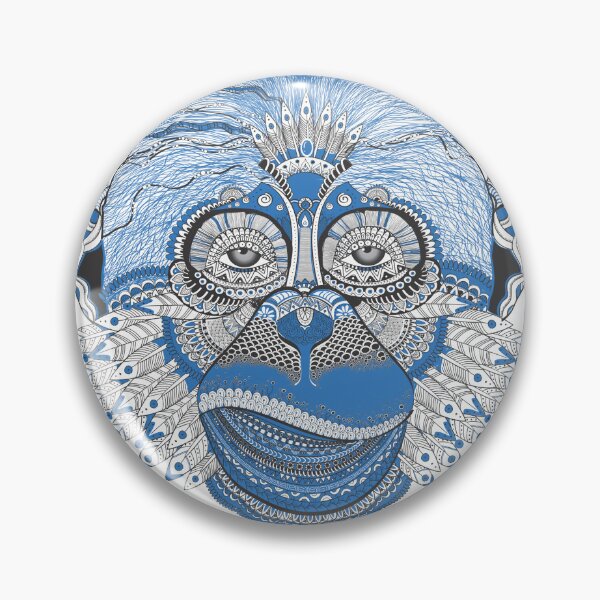 Item preview, Monkey in blue  designed and sold by Mahmoud  Hussein.