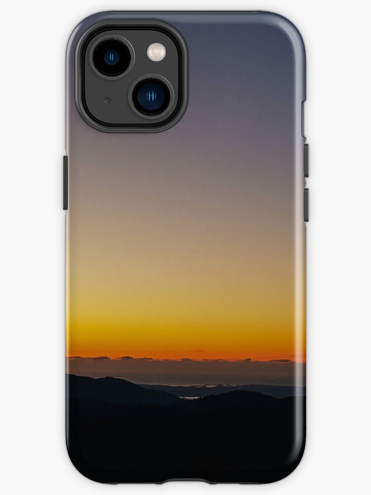 Thumbnail 1 of 4, iPhone Case, As the sun descends below the horizon, the sky is transformed into a canvas of breathtaking hues. Shades of pink, orange, and gold paint the sky, casting a warm and magical glow designed and sold by cokemann.