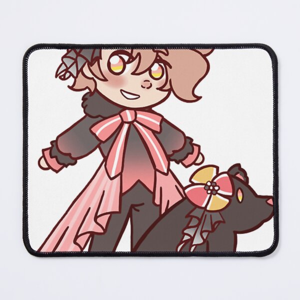 Item preview, Chibi Asmo with Bear Obey Me Game flower Lach Keyword And Tittle Happy  designed and sold by ZulRuecker.