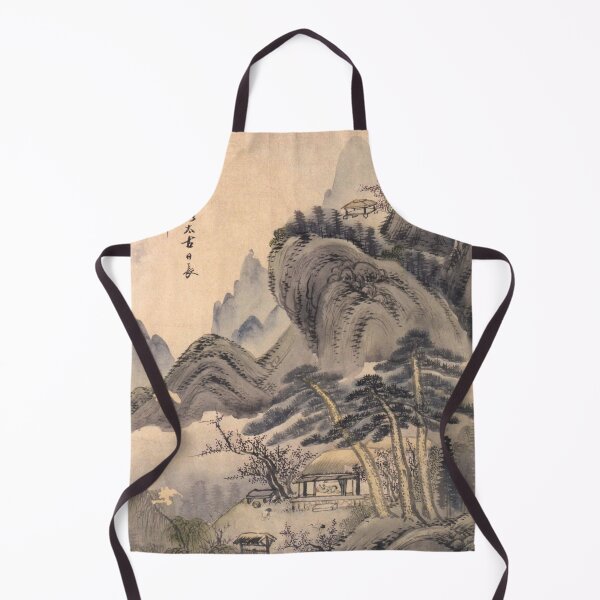 Item preview, Korean Painting Minhwa The Mountains Are Still and the Sun Has Not Yet Set designed and sold by tangerinemars.
