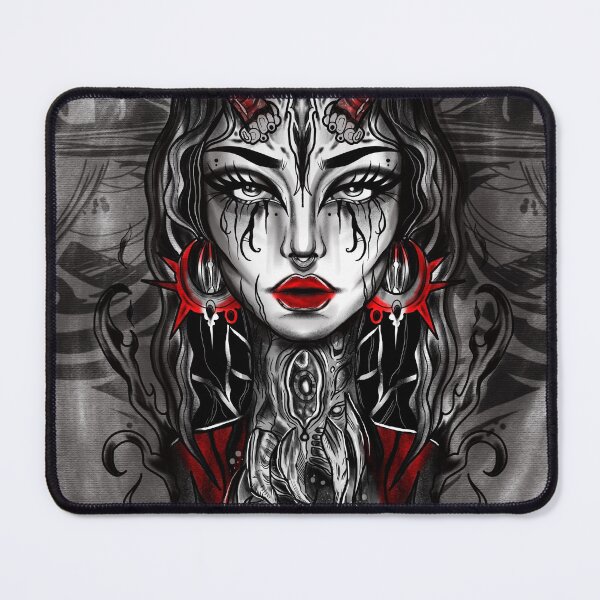Item preview, Gothic Demon Lady Face designed and sold by AvaAdoreArt.