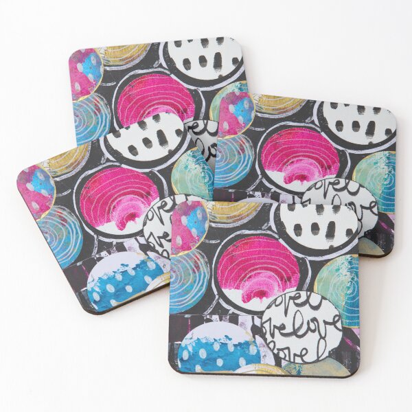Item preview, Colorful Abstract Love Collage Art designed and sold by Swelldesigner.