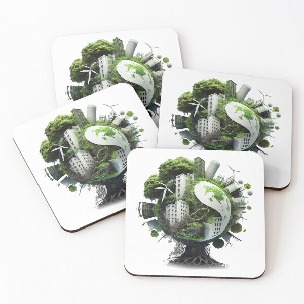 Item preview, Eco Friendly artwork of an world grown on tree designed and sold by asadk7555.