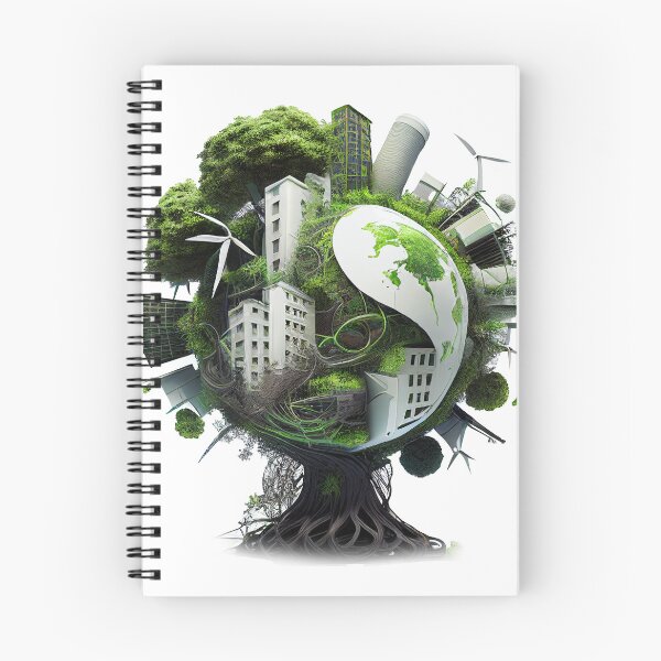 Item preview, Eco Friendly artwork of an world grown on tree designed and sold by asadk7555.