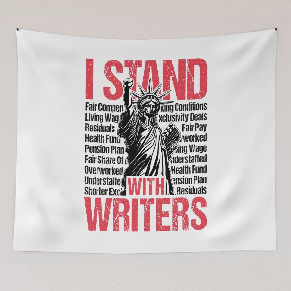 Item preview, I Stand With Writers Strike Statue Of Liberty Protest Fist designed and sold by GrandeDuc.