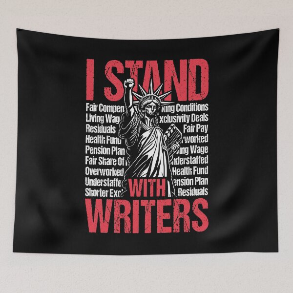 Item preview, I Stand With Writers Strike Statue Of Liberty Protest Fist designed and sold by GrandeDuc.
