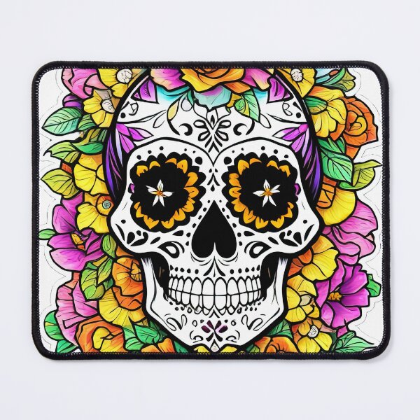 Item preview, Sugar Skull and Flowers designed and sold by Saltys-Shop.