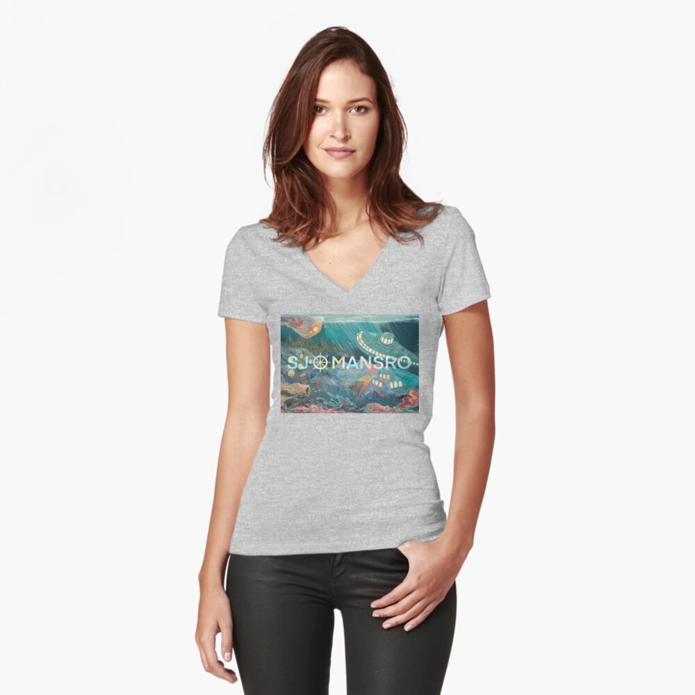 Item preview, Fitted V-Neck T-Shirt designed and sold by AmisArt.