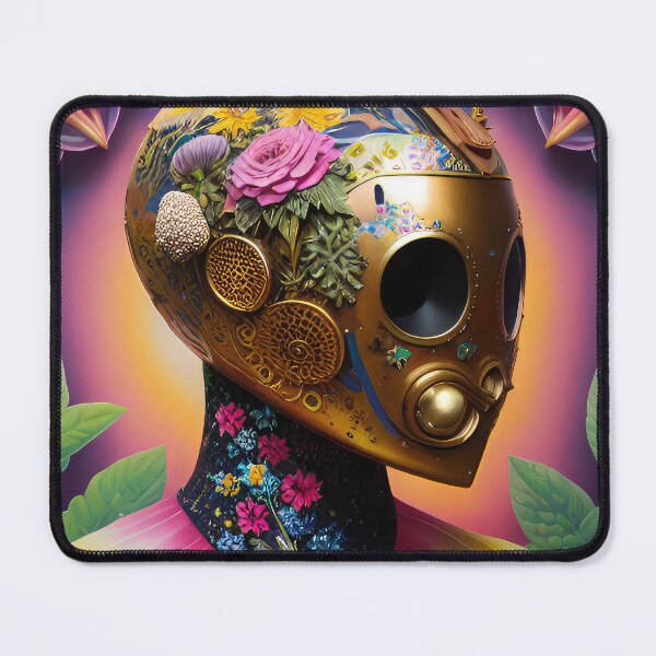 Item preview, Robotic head with natural elements, illustration. designed and sold by HAKKI ARSLAN.