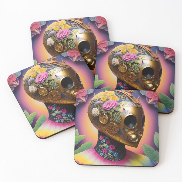 Item preview, Robotic head with natural elements, illustration. designed and sold by HAKKI ARSLAN.