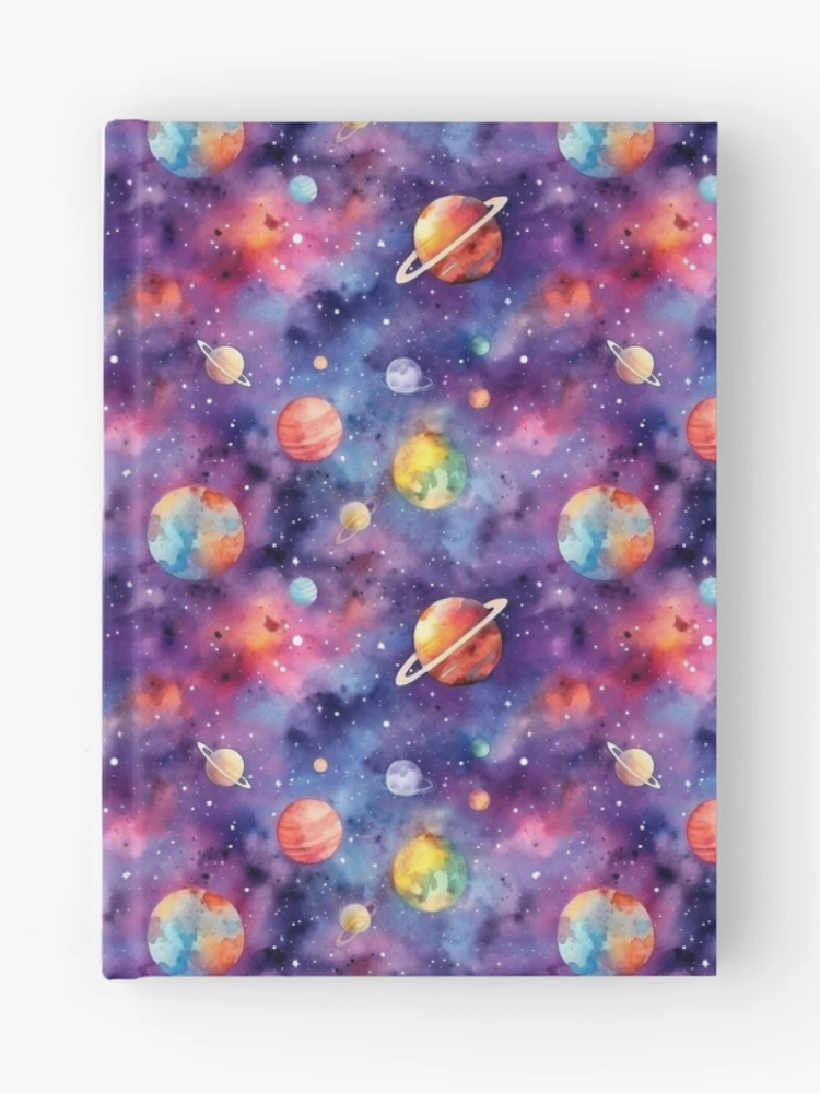 Thumbnail 1 of 3, Journal, Colorful Planets Pattern designed and sold by TheThreePixels.