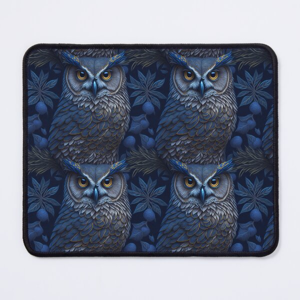 Item preview, "Hyperrealistic owl with detailed patterns and glittery background" designed and sold by OasisOfGraphics.