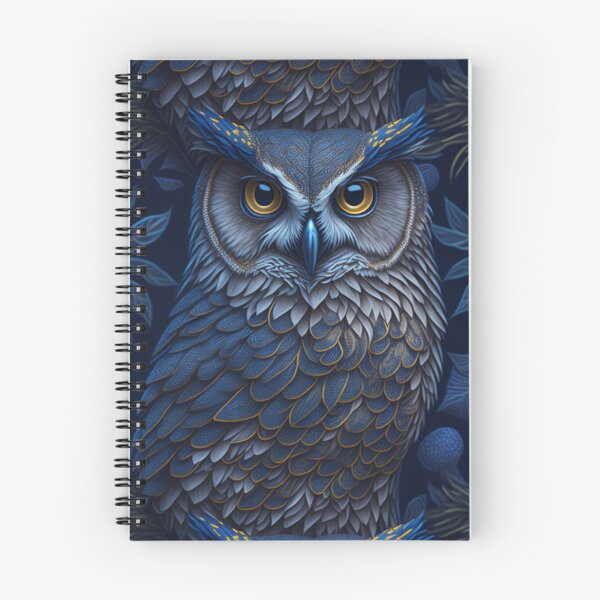 Item preview, "Hyperrealistic owl with detailed patterns and glittery background" designed and sold by OasisOfGraphics.
