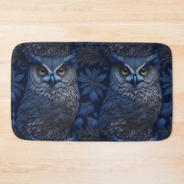 Item preview, "Hyperrealistic owl with detailed patterns and glittery background" designed and sold by OasisOfGraphics.