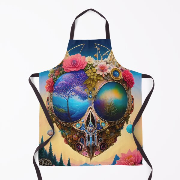 Item preview, Robotic head with natural elements, illustration. designed and sold by HAKKI ARSLAN.