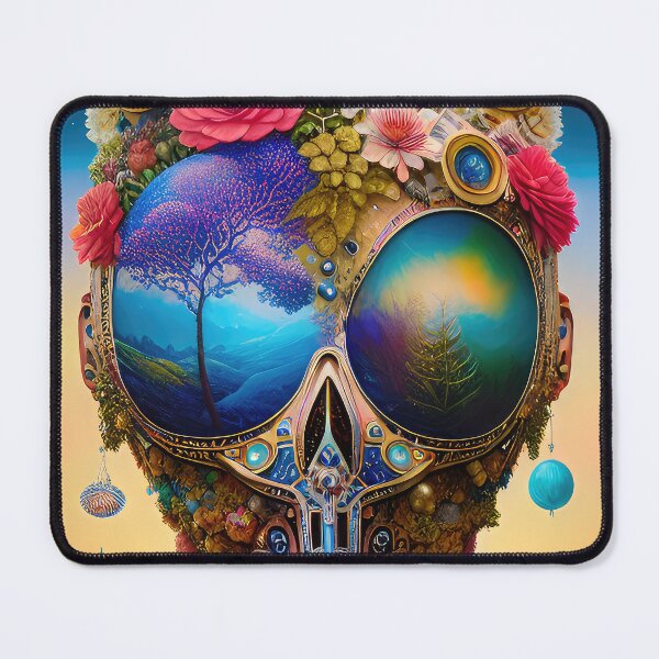 Item preview, Robotic head with natural elements, illustration. designed and sold by HAKKI ARSLAN.