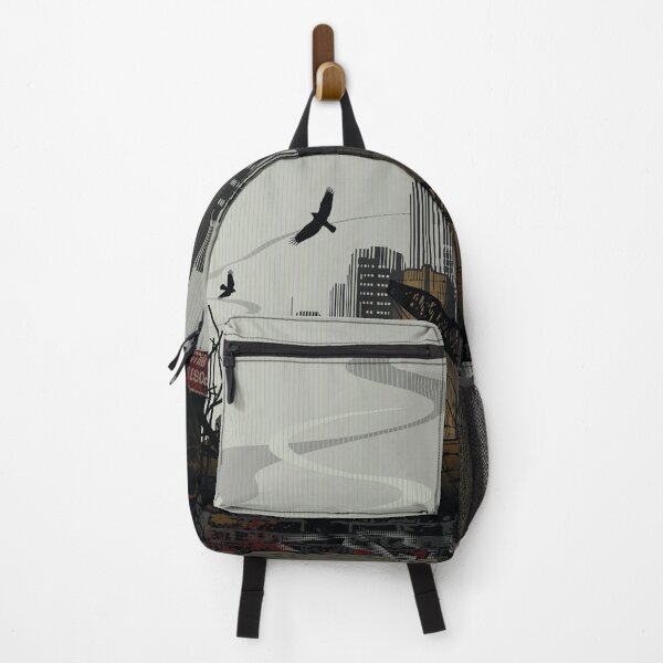 Item preview, A beautiful mix art of nature, buildings, cranes, and birds designed and sold by drsaver.
