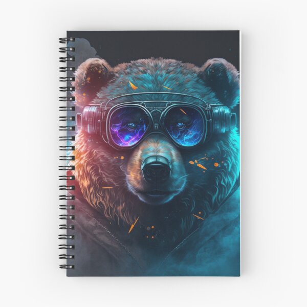 Item preview, Cyber Neon Bear designed and sold by AxeWave.