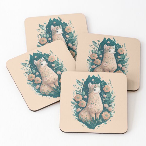 Item preview, Floral Alpaca Portrait designed and sold by Saltys-Shop.