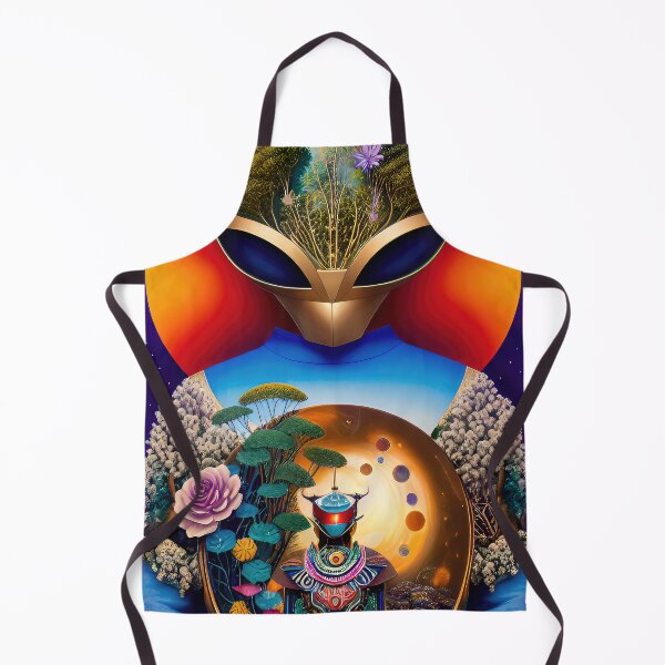 Item preview, Robotic head with natural elements, illustration. designed and sold by HAKKI ARSLAN.