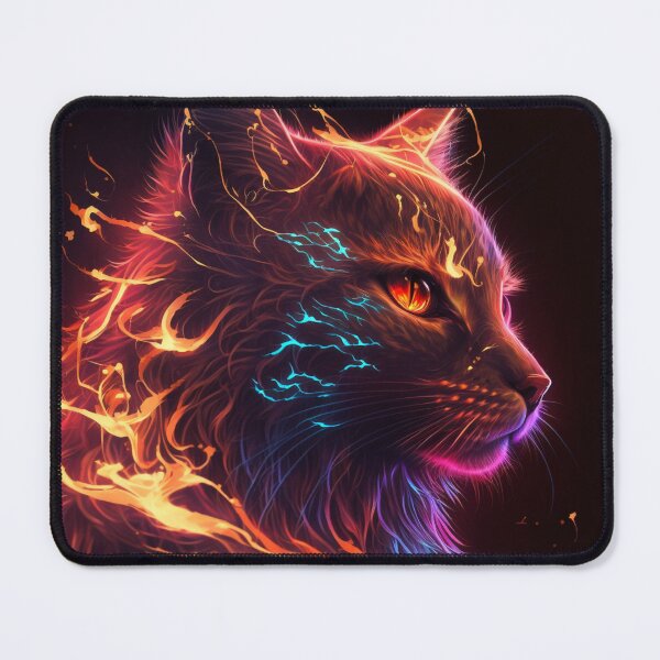 Item preview, Cyber Fire Cat designed and sold by AxeWave.