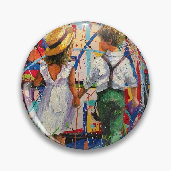 Item preview, Girl & Boy pop art designed and sold by Helt-Sort.