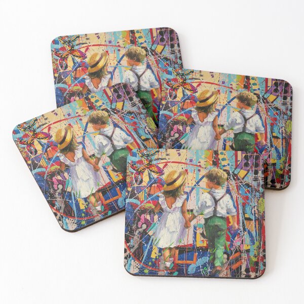Item preview, Girl & Boy pop art designed and sold by Helt-Sort.