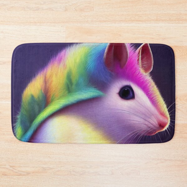 Item preview, Rainbow the color swirler - LGBQT+ baby rat designed and sold by Pixelboys.