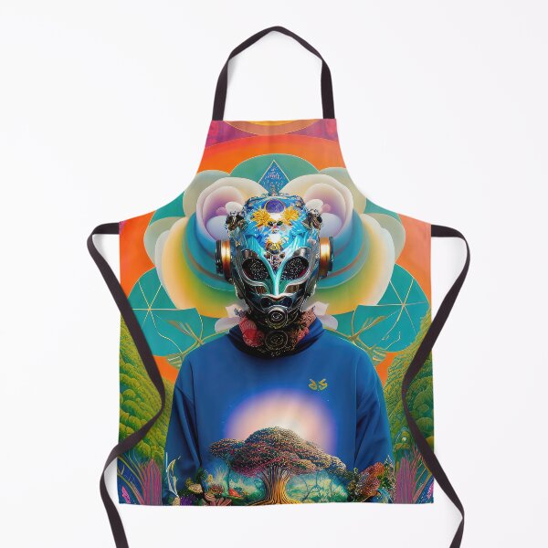 Item preview, Masked robot in the nature with helmet and gas mask. designed and sold by HAKKI ARSLAN.