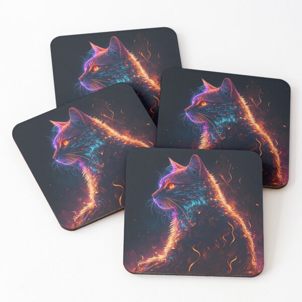 Item preview, Cyber Fire Cat designed and sold by AxeWave.