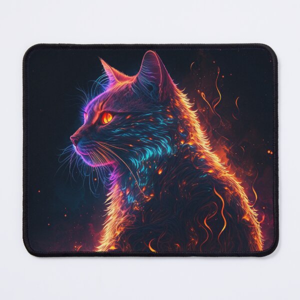 Item preview, Cyber Fire Cat designed and sold by AxeWave.