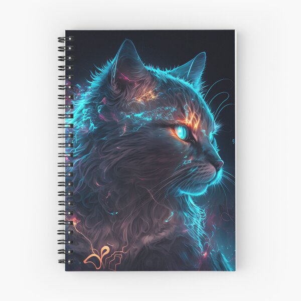 Item preview, Cyber Neon Cat designed and sold by AxeWave.