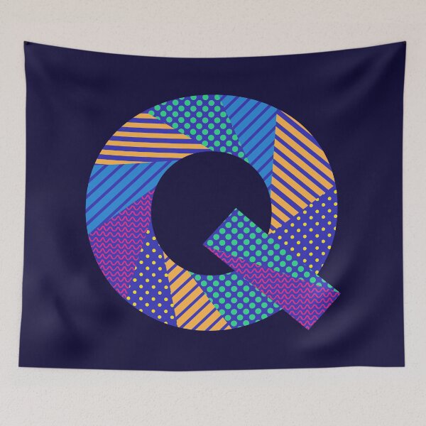 Item preview, Alphabet Letter Q Screen Print Design designed and sold by ToluaPrints.