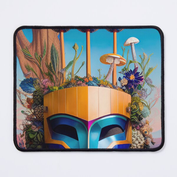 Item preview, Robotic head with natural elements, illustration. designed and sold by HAKKI ARSLAN.